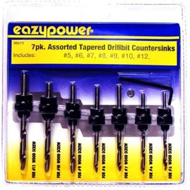 Eazypower 30175 Tapered Drill with Countersinks, 7-Piece