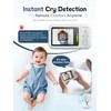 Baby Monitor with Camera and Audio & Crib Clip, No