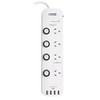 Crest Power Board 4 Sockets Switched 4 USB 1.2m