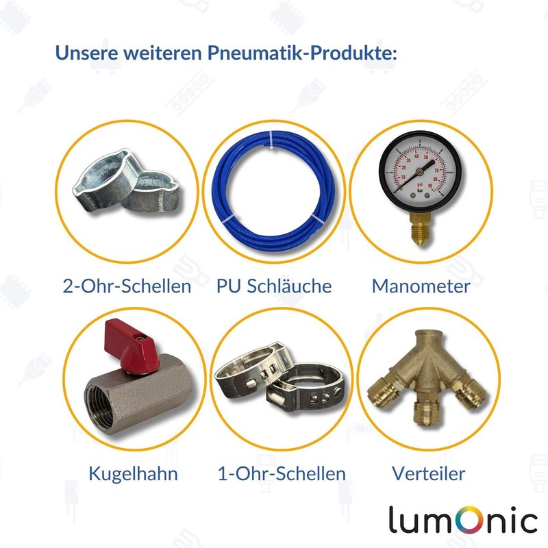 Lumonic I PU Hose Throttle Check Valve with Connector I
