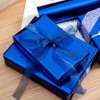 RUSPEPA Royal Blue Metallic Wrapping Paper - Solid Color Paper