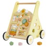 labebe Wooden Baby Walker, Push Walker for Baby Boys and