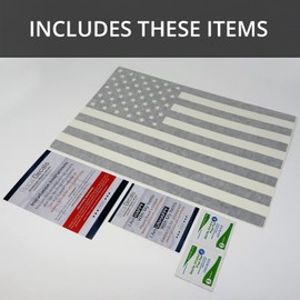 BocaDecals Middle Rear Window American Flag Decal Accessory Easy Install Compatible with and Fits Toyota Tacoma 2016-2022 (Black Carbon Fiber)