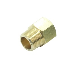 CDQBWKJGFJ 2 Pcs 1/2 NPT Male x 1/2 NPT Female Brass Pipe Adapter Pressure Gauge Reducer Fitting