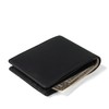 Leatherology Premium Black Oil Thin Bifold Wallet - 6 credit