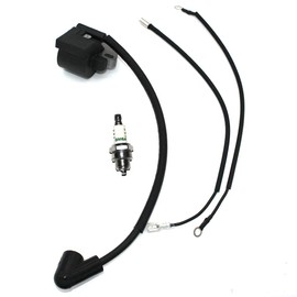 Ignition Coil Module with Spark Plug BM6A Fits McCulloch 333 M3414 M3416 MAC 3-14XT 3-16XT 4-10XT 4-18XT 320 325 340 2416 2618 MAC CAT 335 436 440 441 Chainsaw PN 5300719-05 Champion RCJ7Y