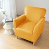 LiveGo Stretch Mid Century Modern Armchair Slipcover 1-Piece Solid Accent
