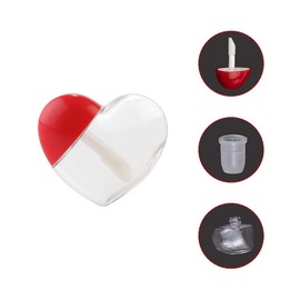 Ewanda store 20 Pcs 5ml Heart Shaped Empty Lip Gloss Tubes Containers Gloss Tubes Containers,Clear Mini Refillable Lip Oil Bottles for Women Girl DIY Cosmetics