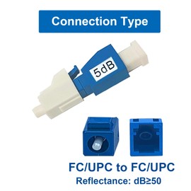 10Pcs 5dB LC-UPC Fiber Optic attenuator, Fiber Signal Attenuation Converter, LC Inserts Connector Single Mode