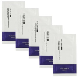 COLORIS Color Shampoo Amino Acid Shampoo, 0.3 fl oz (10 ml), Set of 5, Salon Quality, Fade Resistant, Hair Care (Murasaki)