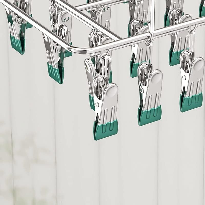 ASK Stainless Steel Clothespins with Hooks, Small 2.2 inches (5.5