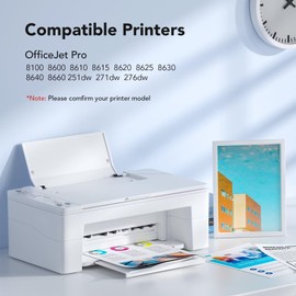 950XL Ink Cartridges Combo Pack Compatible for HP 950 951 XL Use with HP OfficeJet Pro 8600 8610 8620 8100 8630 8660 8640 8615 76DW 251DW (1 Black, 1 Cyan, 1 Magenta, 1 Yellow)