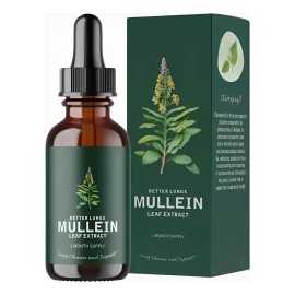 Mullein Gotas Extracto Hoja De Gordolobo Limpieza Pulmones