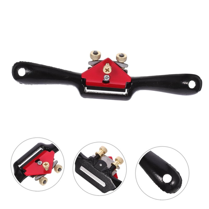 SHINEOFI 1 Set Adjustable Hand Planer Spokeshave Woodworking Tool S