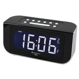 Soundmaster FUR4005 PLL FM Radio Alarm Clock Dual Alarm Dimmable Jumbo Display