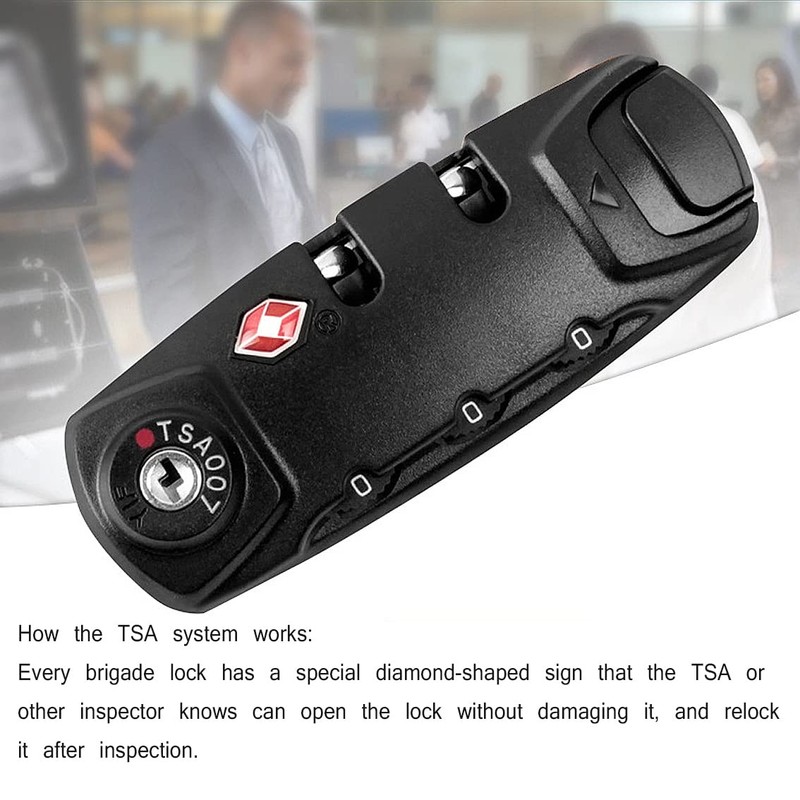 (2 pieces) lizipai(customs locks) Combination lock TSA customs lock fixed