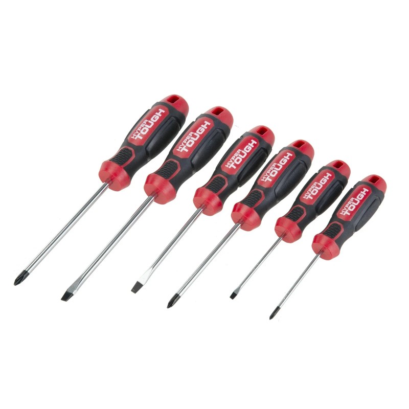 Hyper Tough 6 pc Screwdriver Set