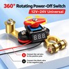 Car Battery Disconnect Switch for Vehicle Storage – Rotating Battery
