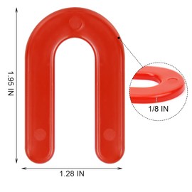 DGSL Tile Leveling System Tile Spacers 1/8 Inch, 300 pieces Horseshoe Shim U Shape Plastic Tile Leveling Clips for Various Types of Tile Leveling