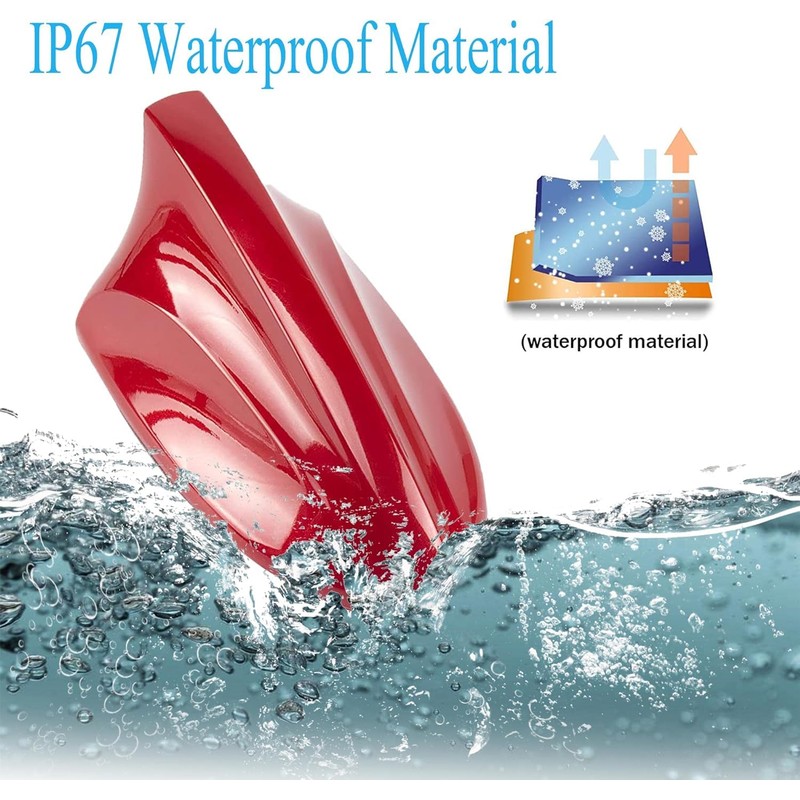 Takilma Shark Fin Antenna Red Roof Shark Fin Antenna Cover