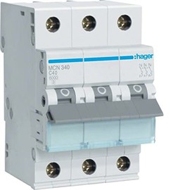 Hager Leitungsschutzschalter 3pol. C-40A, 6kA MCN340