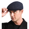 Comilaka Men's Flat Cap Barret Cap Gatsby Peaked Cap Adjustable