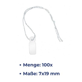 100 82x41 mm Quality 7 x 19 mm Price Labels Tag Pricing Tags Card Label Jewellery Labels Thread [H 719 °F]