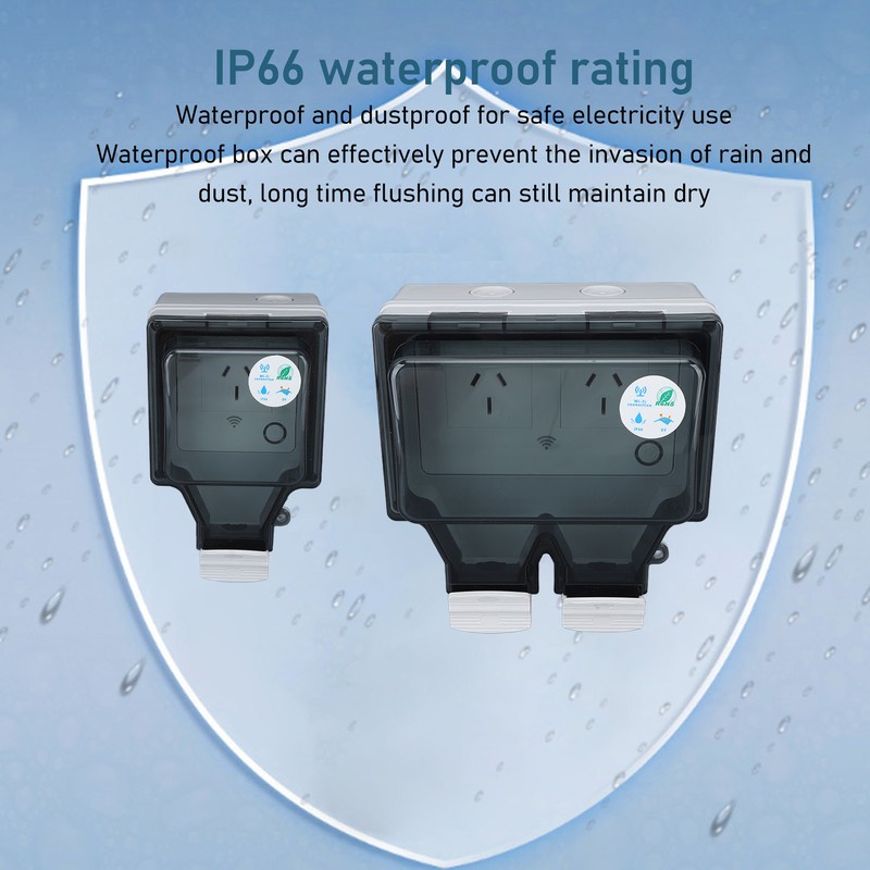 WiFi Intelligent Socket Type 86 IP66 Outdoor Waterproof Wifi Smart