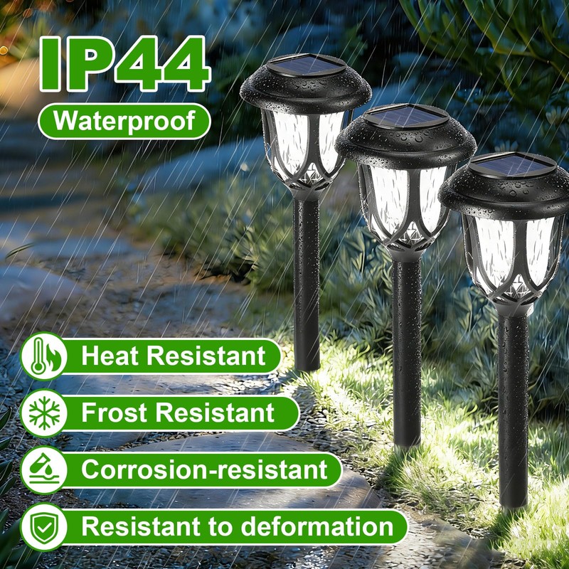 Tuanse 20 Pcs Solar Outdoor Garden Pathway LED Lights Bulk