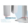 Wall Mount Range Hood Extension Stainless Steel Pipe Durable Extended