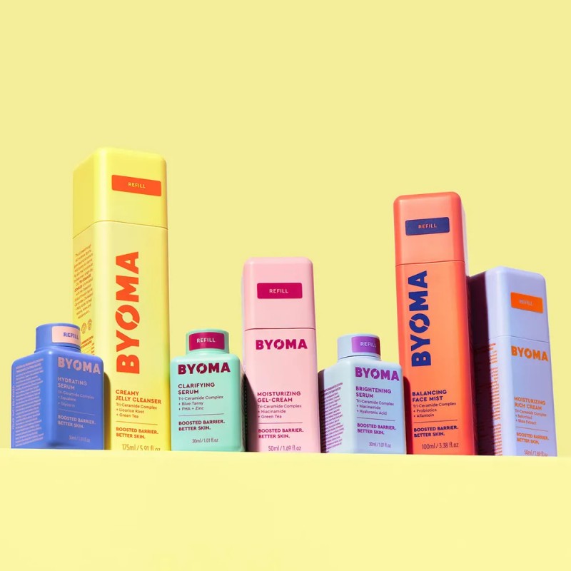 Gel limpiador facial Byoma con triceramida 175ml gluten free rostro