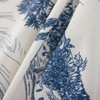 Retro Blue White Toile De Jouy Printed Rectangular Tablecloth, Premium