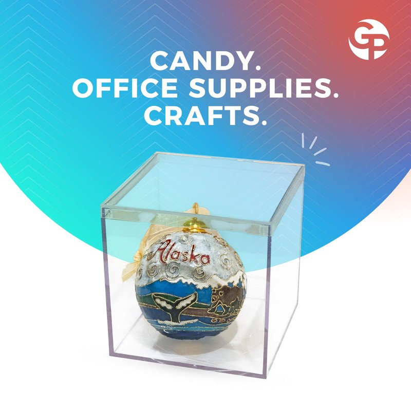 Gary Plastic Packaging 25 Crystal Clear Hard Plastic Display Case