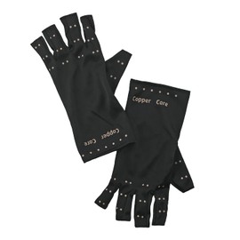 Copper Care Copper Infused Compression Gloves Large (Black, Large, XLarge, XXLarge)