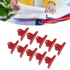 10pcs Metal Binder Clips Multipurpose Electroplating Rustproof Large Paper Clamps