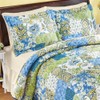 Collections Etc Alexandria Floral Patchwork Quilted Pillow Sham