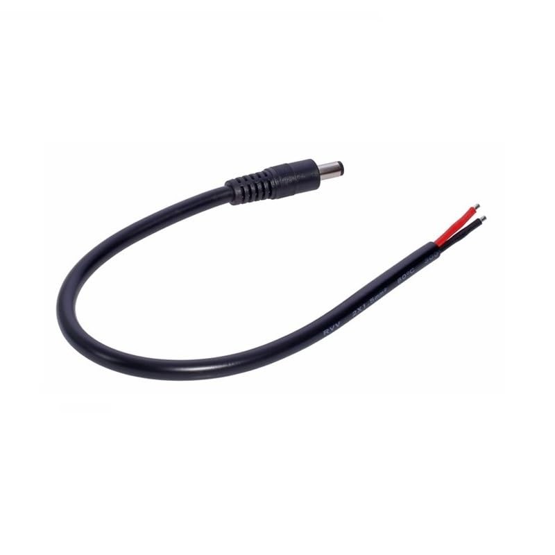 2 Pack DC Power Pigtails Cable, DC 5.5mm x 2.1mm