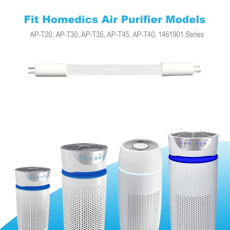 2-Pack 3W AP-UVC1 UV-C Bulb Replacement for Homedics Air Purifer