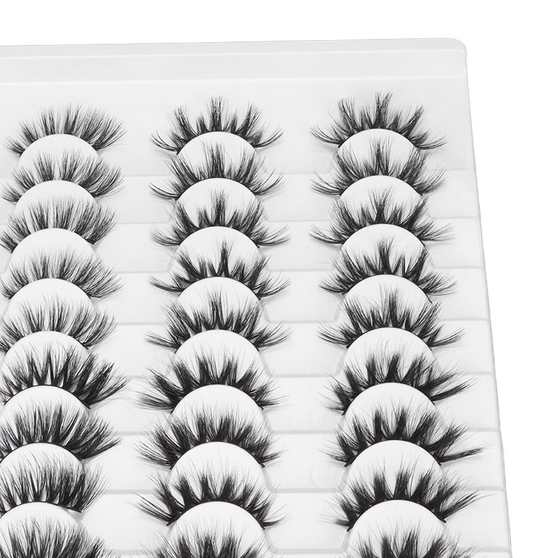 20 Pairs Mixed Half Eye False Lashes High Imitation 6D