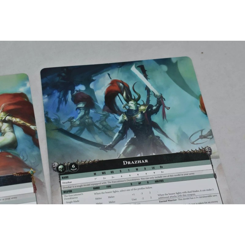 Games Workshop Psychic Awakening Phoenix Rising Data cards Jain &