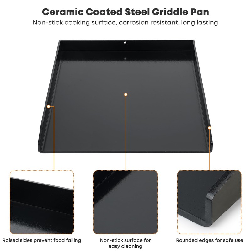 Stanbroil Universal Griddle Pan 11.8" x 15.7", Flat Top Griddle