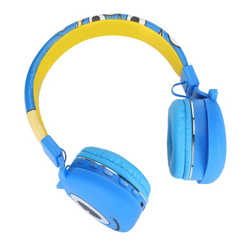 YLFASHION Kids Bluetooth Headphone Cartoon Foldable Adjustable Wireless Headset with