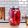 Flrolove Mason Jars,32 OZ Canning Jars with Lids,Glass Jars with