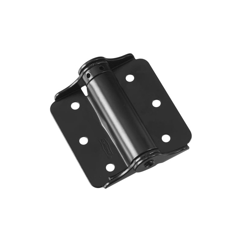 National Hardware N114-975 125 Adjustable Spring Hinges in Black, 3",