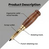 Leather Hole Punching Tool Belt Hole Puncher with 6 Tips