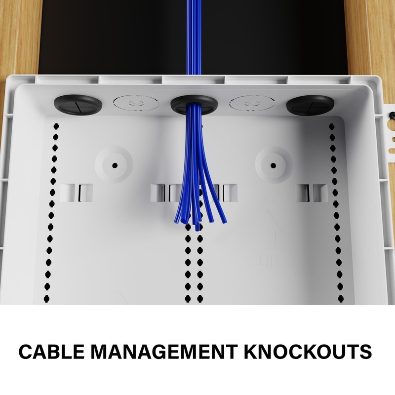 15-Inch Plastic Enclosure with Deep Trim-Ring and Hinged Door