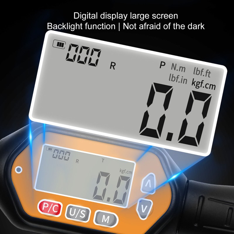 Mini Digital Torsion Wrench 1/4in Ratchet Head Electronic Torsions Wrenches