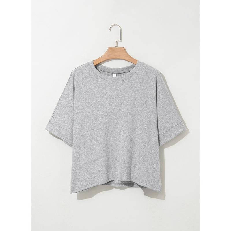 Dokotoo Women's Tops for Women 2025 Loose Oversized Basic Tee