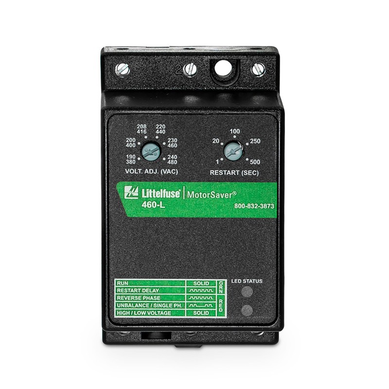 SymCom MotorSaver 3-Phase Voltage Monitor, Model 460-L, 190-480V, Fixed Unbalance