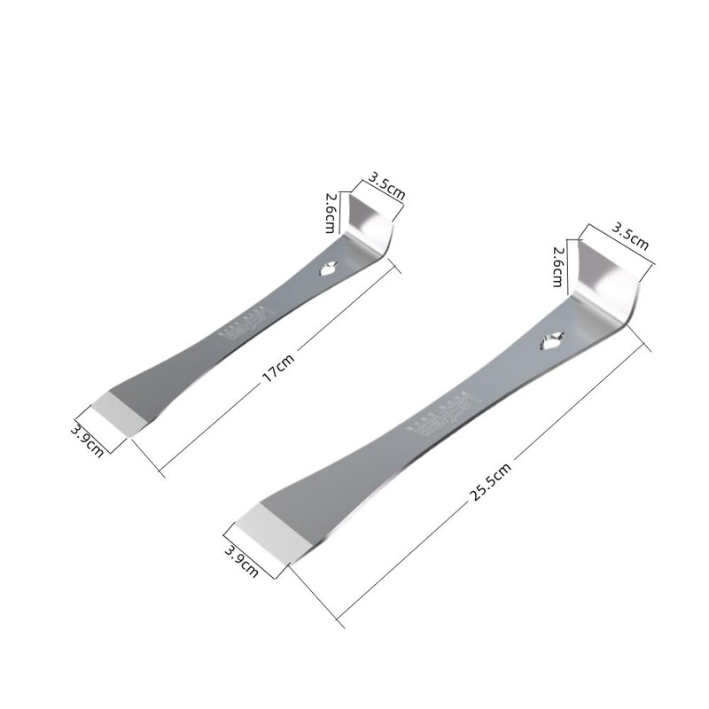 GYWHOOFT Stainless Steel Pry Bar Set, 4 PCS Stainless Steel